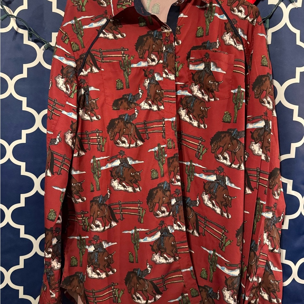 Rock&Roll Cowgirl Rodeo shirt/Blouse